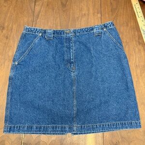 Vintage Classic Blue Denim Mini Skirt